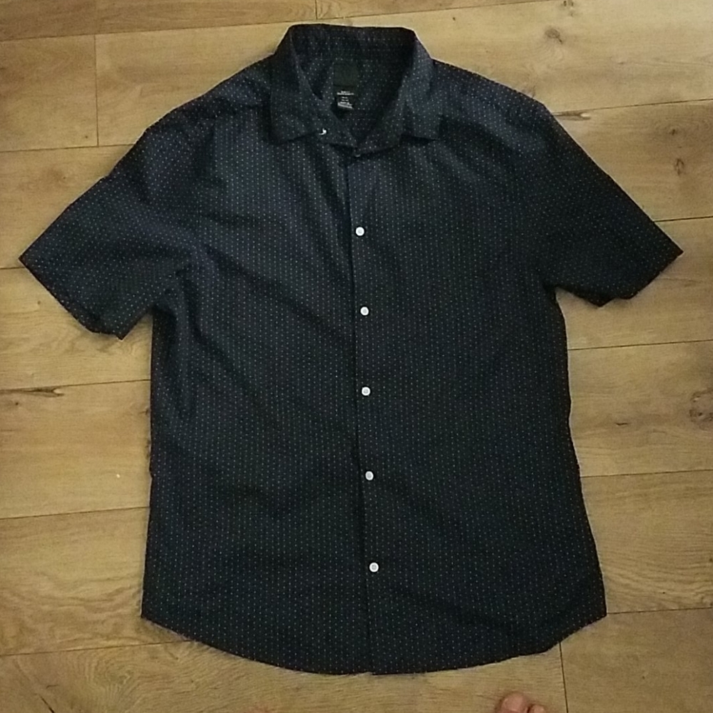 Mens short sleeve button up shirt